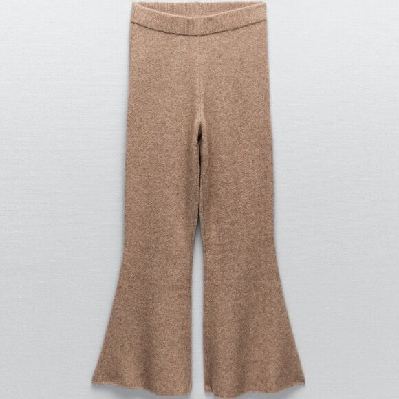 ZARA FLARED WOOL BLEND PANTS - Picture 5 of 5